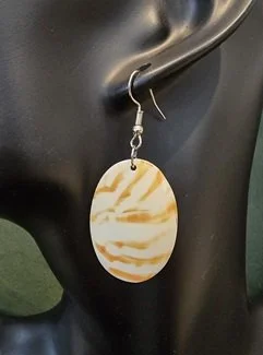 Flame Tide Shell Earrings | Handcrafted Bali Jewellery | Donbernae