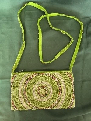 Island Glow Beaded Purse | Handcrafted Bali Beaded Bag | Donbernae