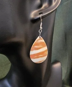 Lava Glow Shell Earrings | Handcrafted Bali Jewellery | Donbernae