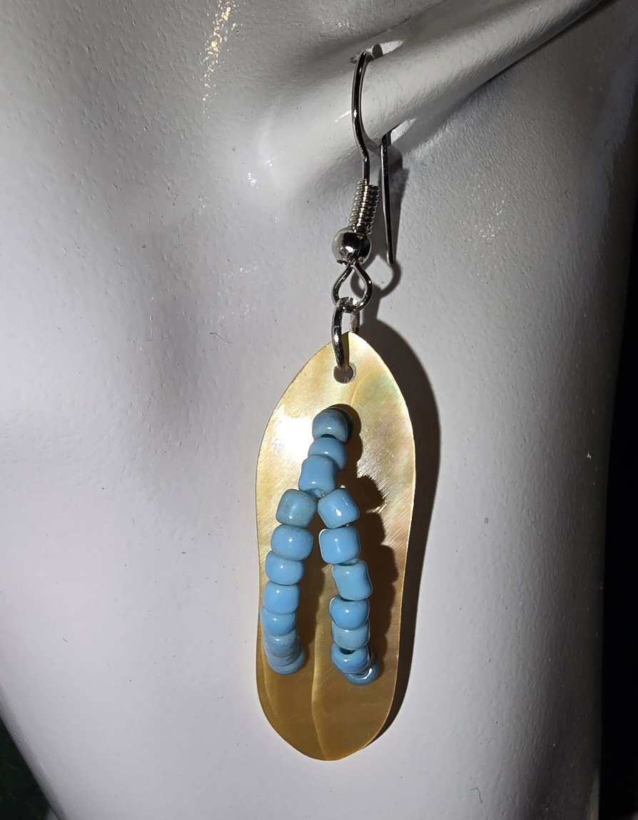 Island Sandal Shell Earrings | Handcrafted Bali Jewellery | Donbernae