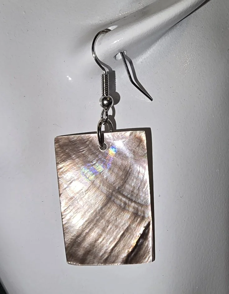 Coastal Frame Shell Earrings | Handcrafted Bali Jewellery | Donbernae