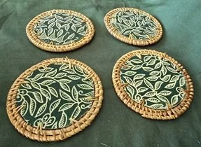 Green and white round coasters side view 12.jpg
