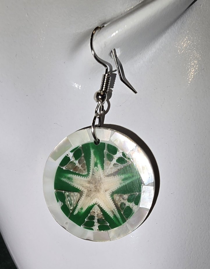 Lagoon Palm Shell Earrings | Handcrafted Bali Jewellery | Donbernae