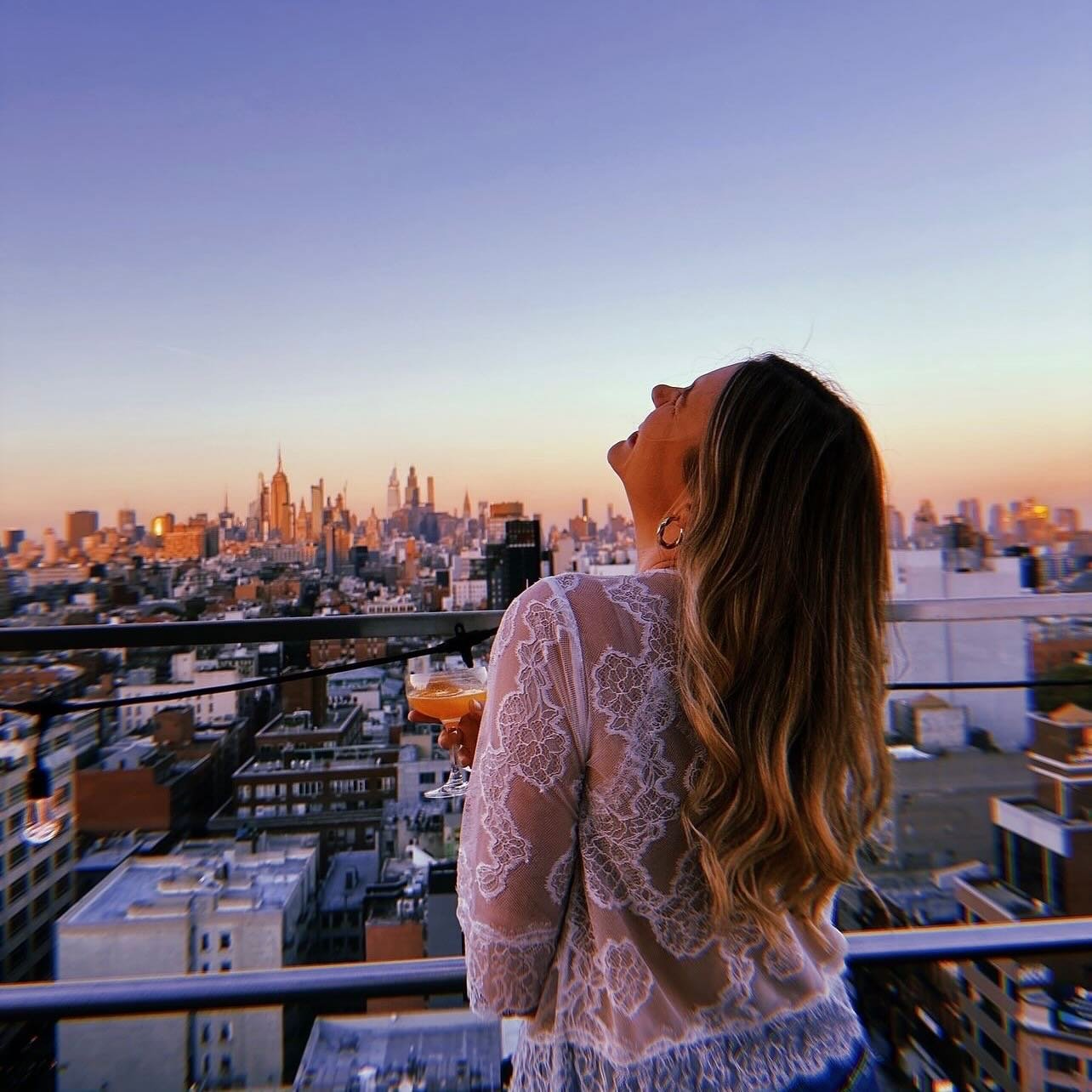 enjoying a sunset martini at sunset- what could be better? #thecrownnyc