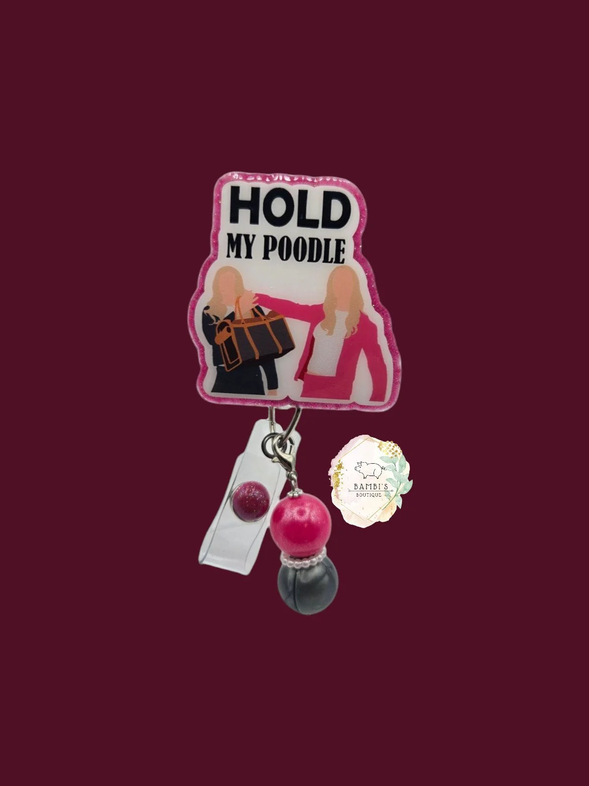 🐩 Hold My Poodle Badge Reel – Fierce, Funny & Totally Iconic