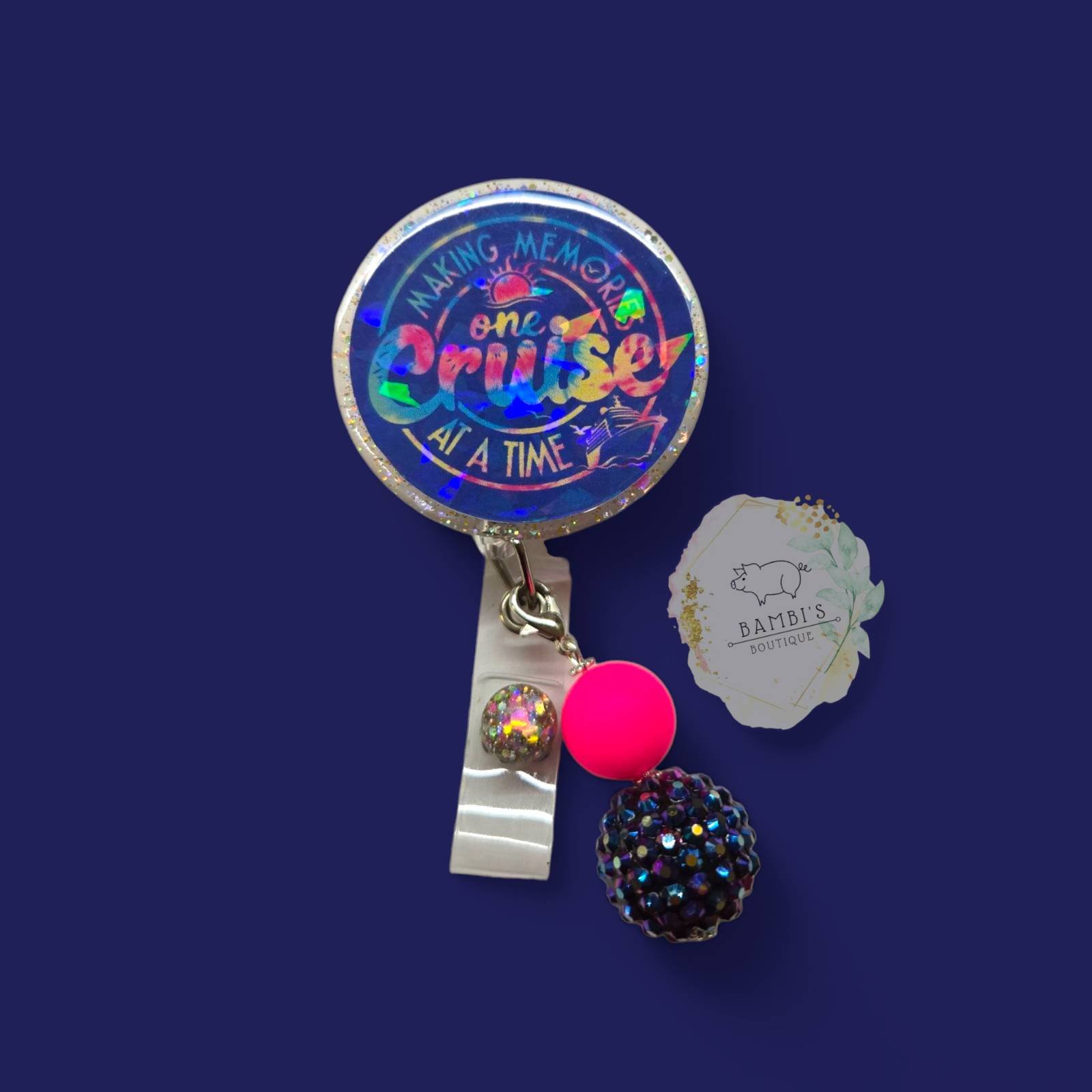 "Making Memories One Cruise at a Time" Badge Reel - Perfect for Cruise Enthusiasts!