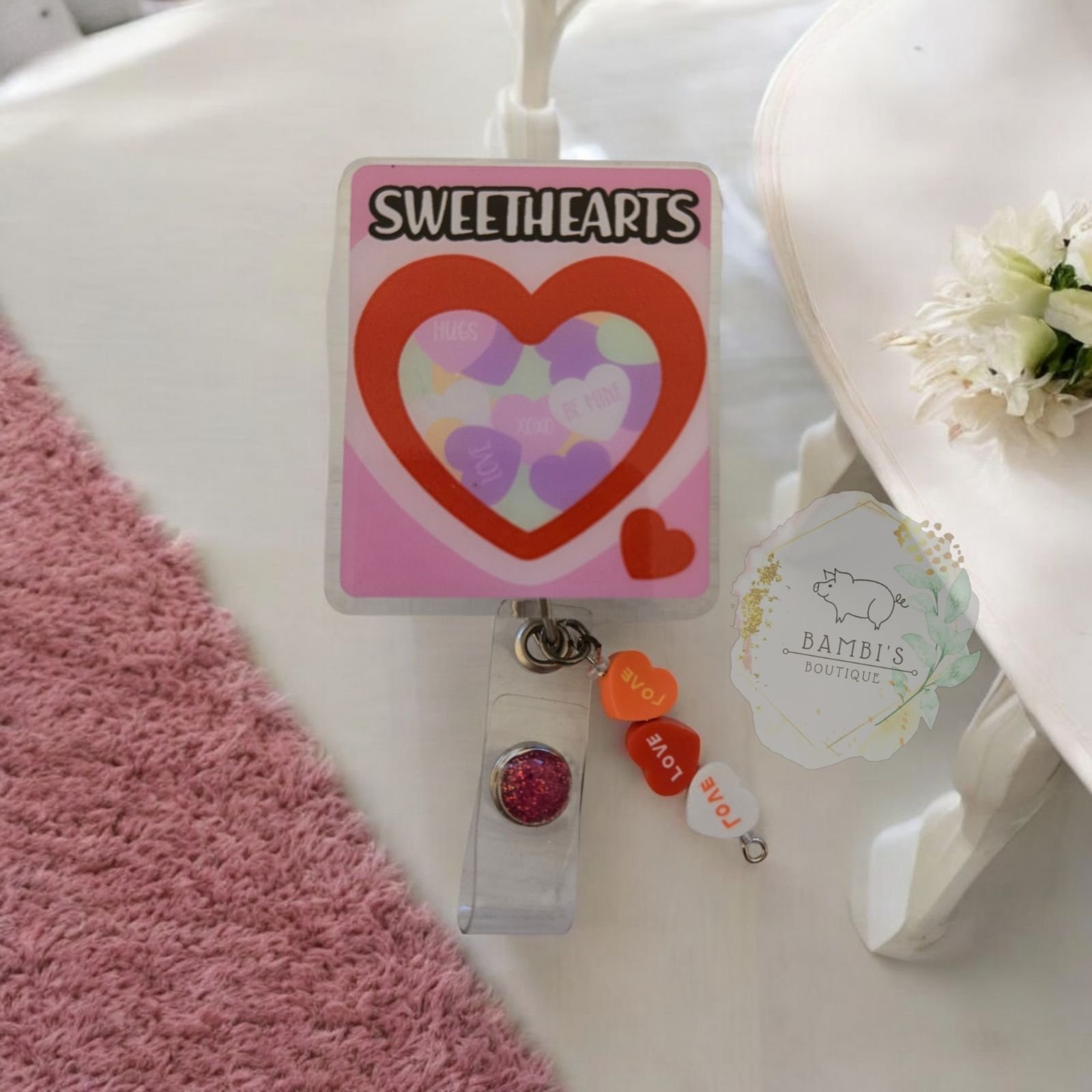 Sweethearts Candy Badge Reel