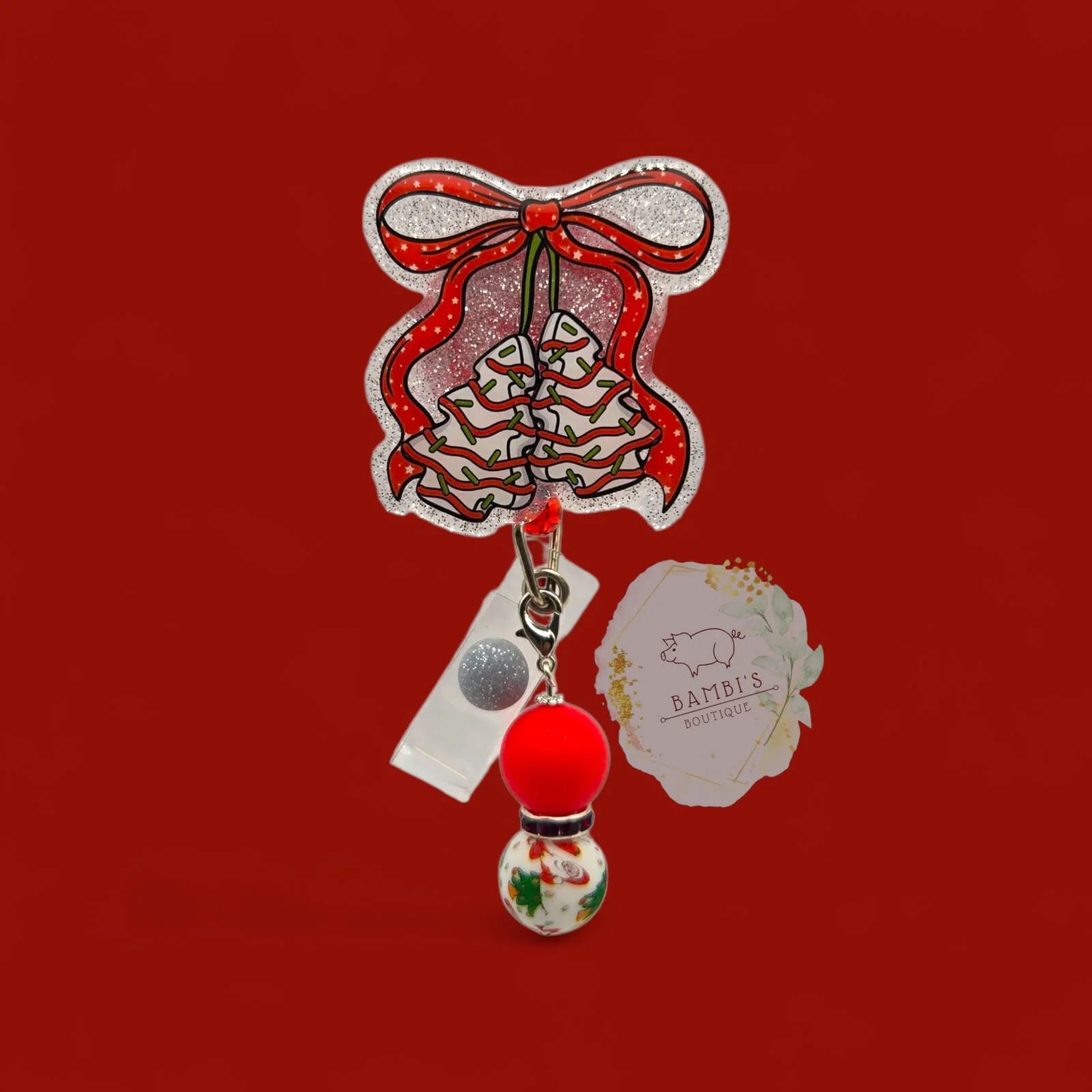 🎄 Christmas Tree Snack Cake Badge Reel