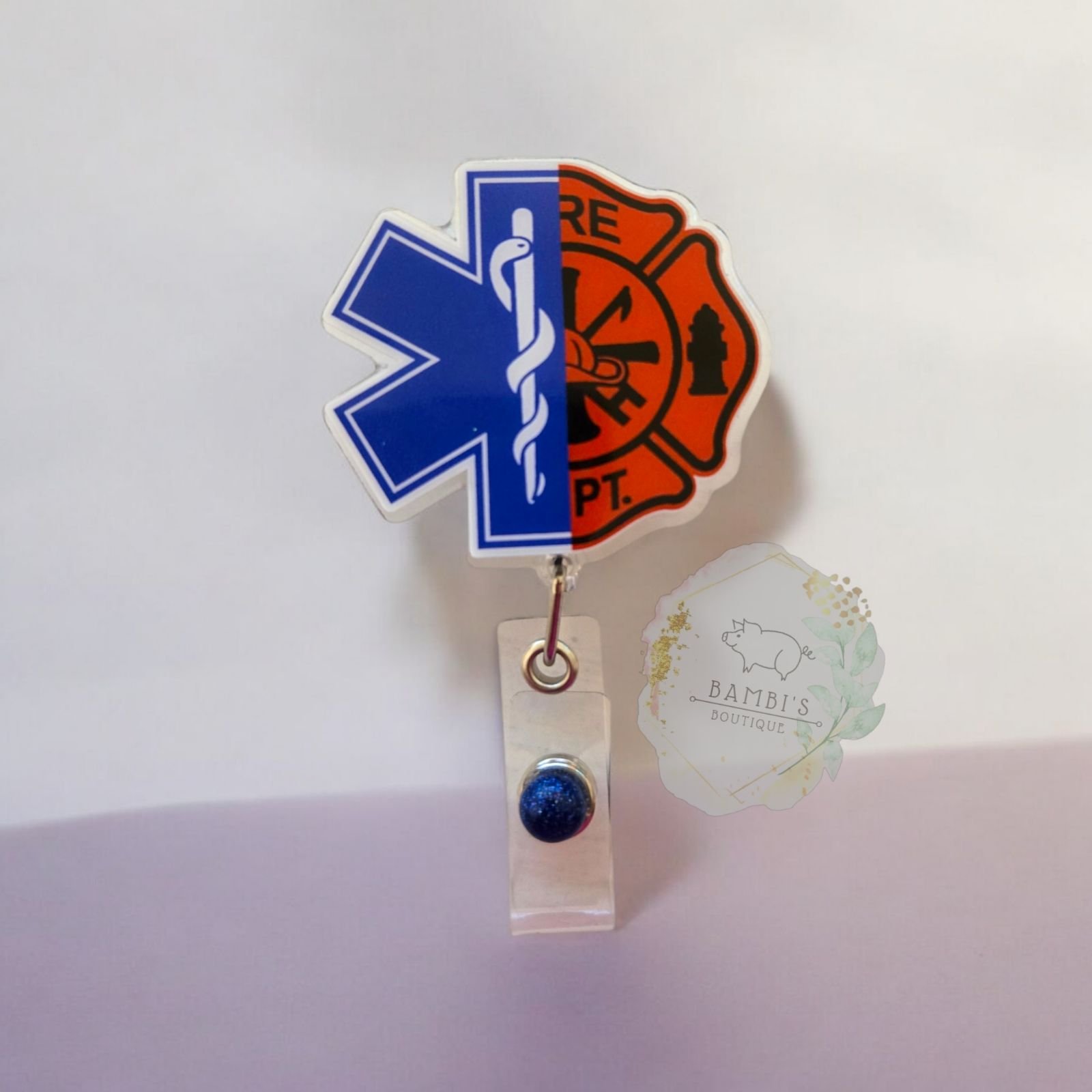 Fire and EMS Badge Reel