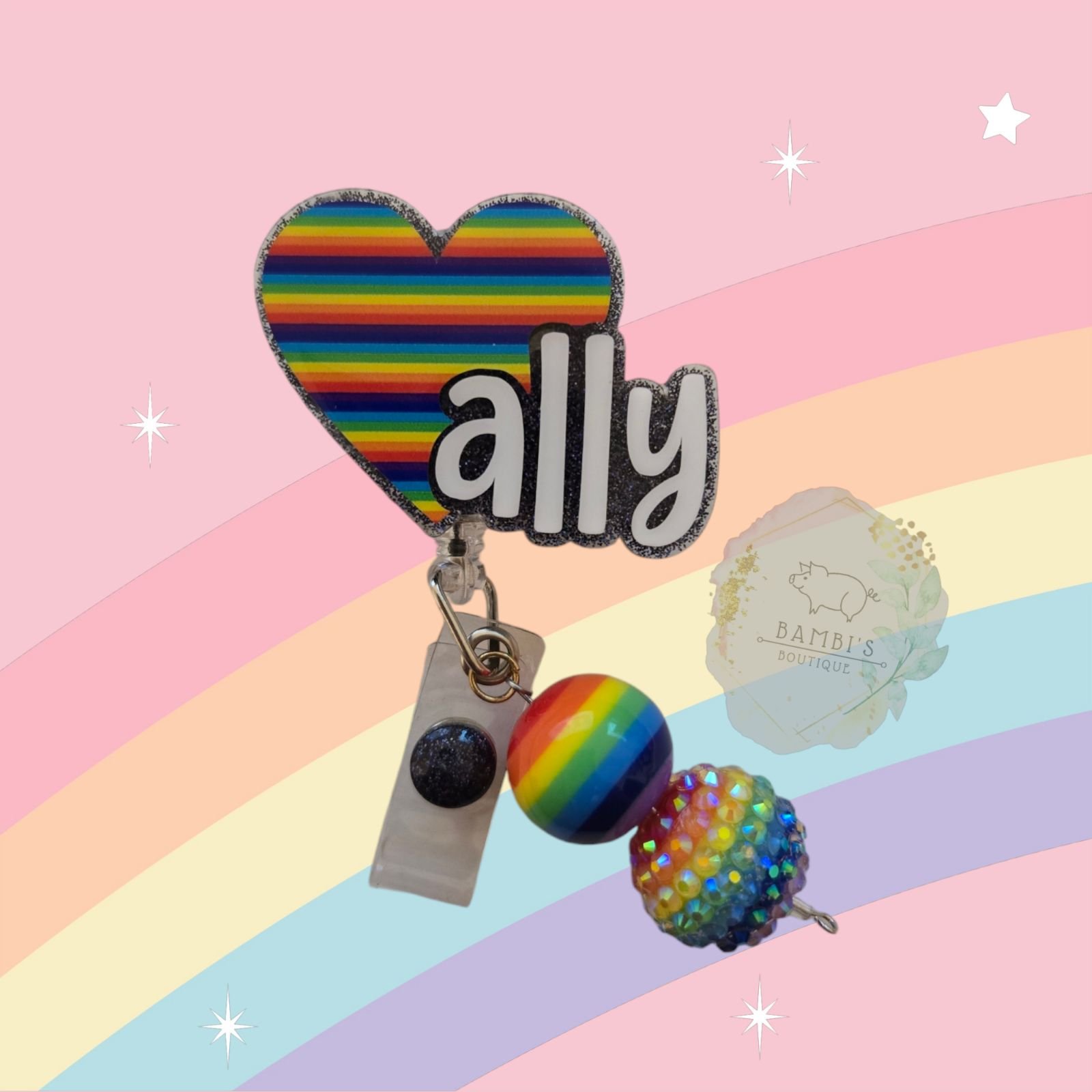 Ally Heart Badge Reel