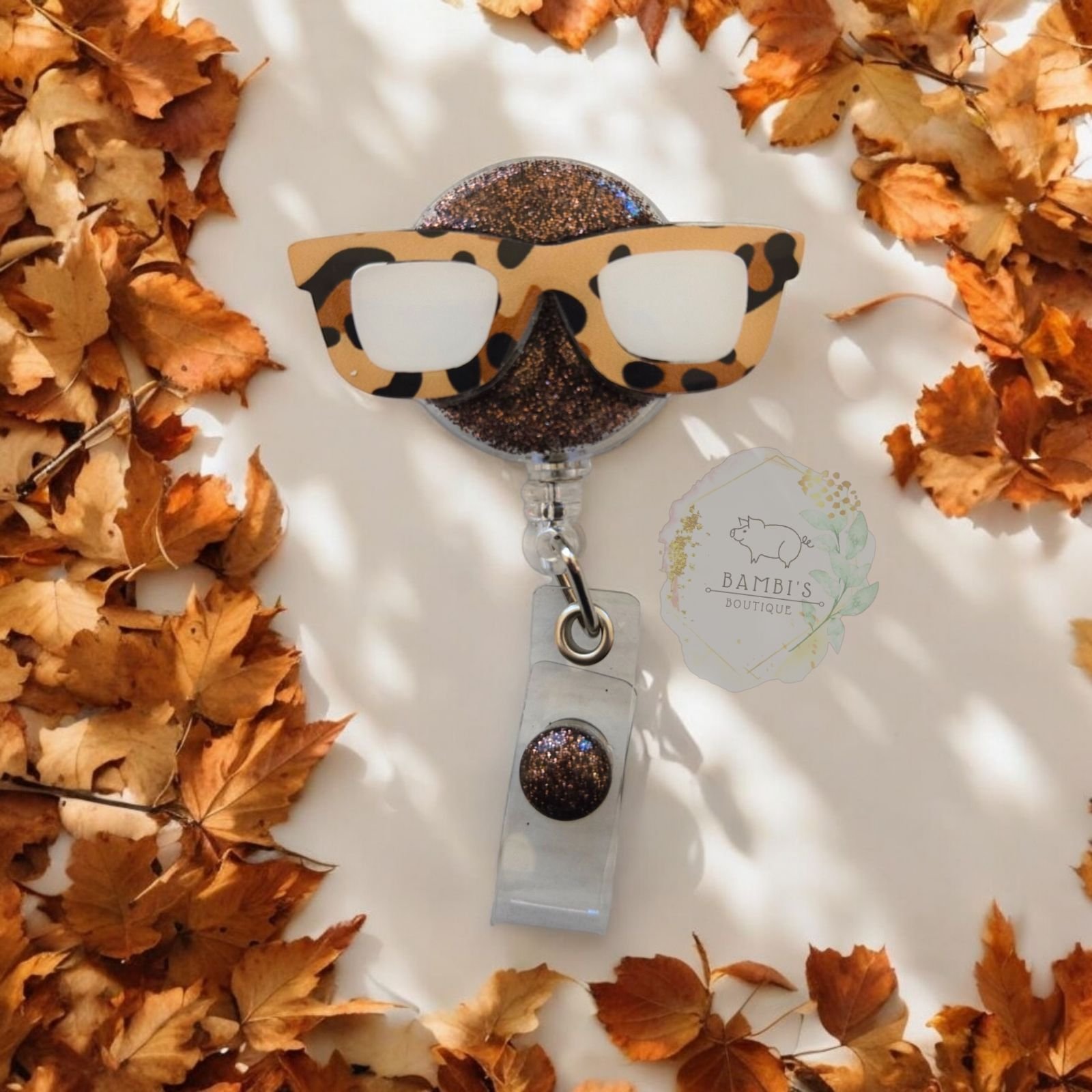 Nerdy Glasses Badge Reel