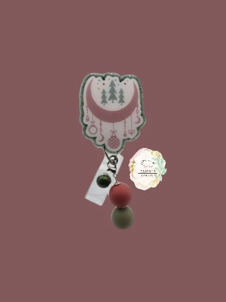 🌙 Boho Moon Christmas Badge Reel – Minimal Holiday Magic Edition