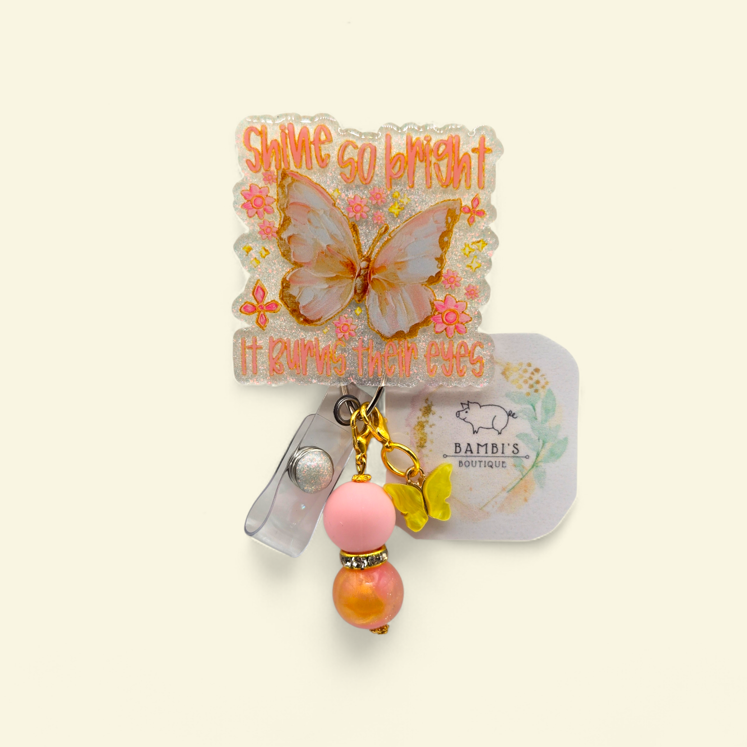 🦋 Shine So Bright Butterfly Badge Reel