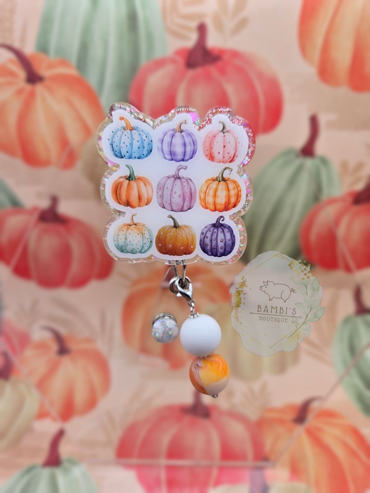 Pumpkin Patch Badge Reel
