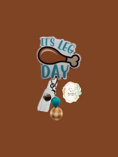 🍗 It’s Leg Day Badge Reel – Funny Thanksgiving Edition