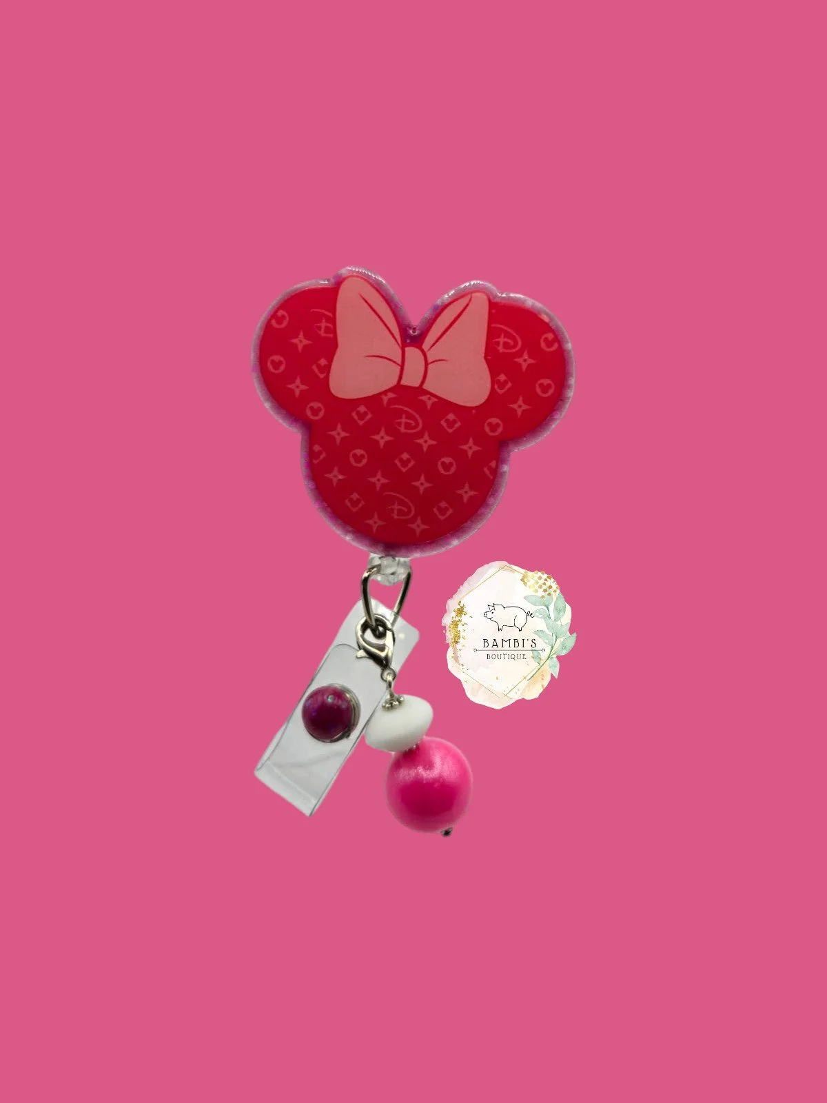 🎀 LV Minnie Badge Reel – Luxe Disney Style Edition