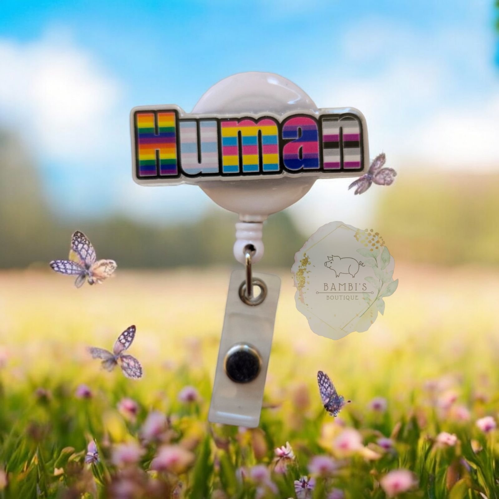 Human with Pride Badge Reel
