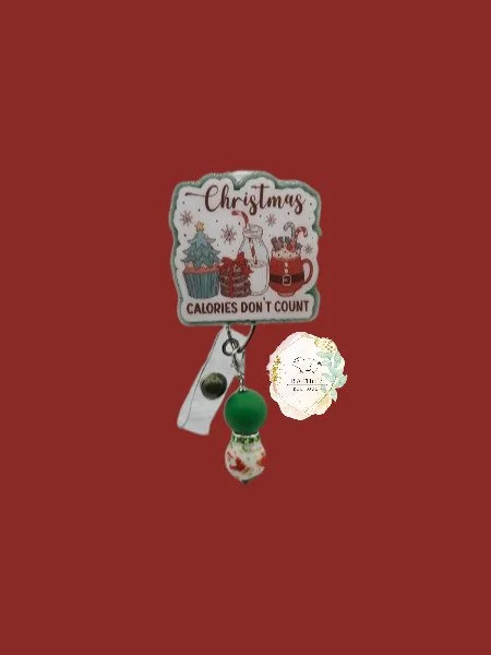 🍫 Christmas Calories Don’t Count Badge Reel – Sweet Holiday Treat Edition