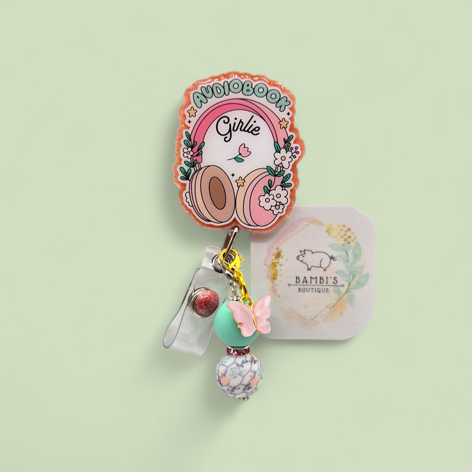 🎧 Audiobook Girlie Badge Reel