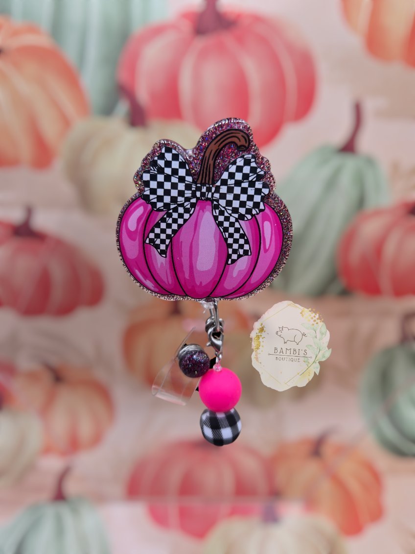 Pumpkin Badge Reel