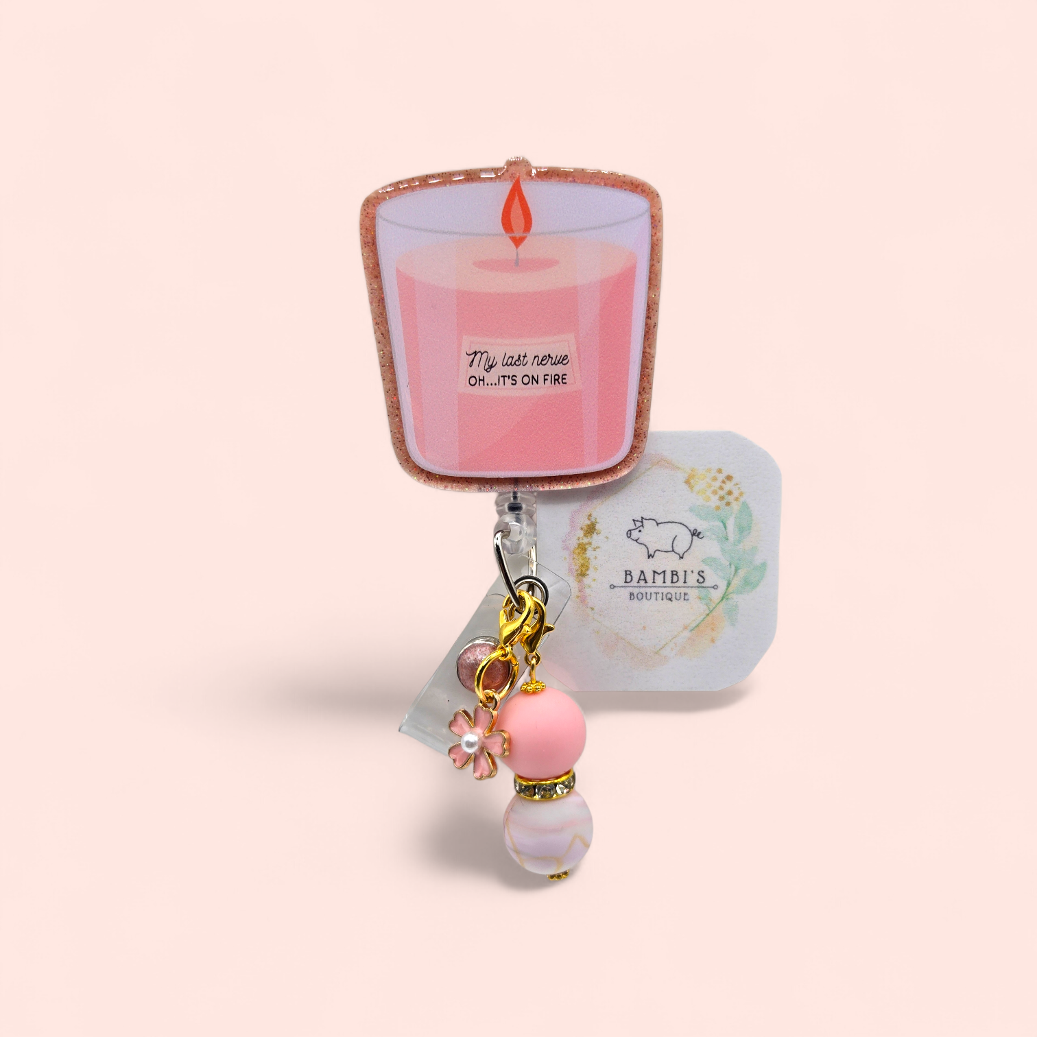🕯️ My Last Nerve Candle Badge Reel