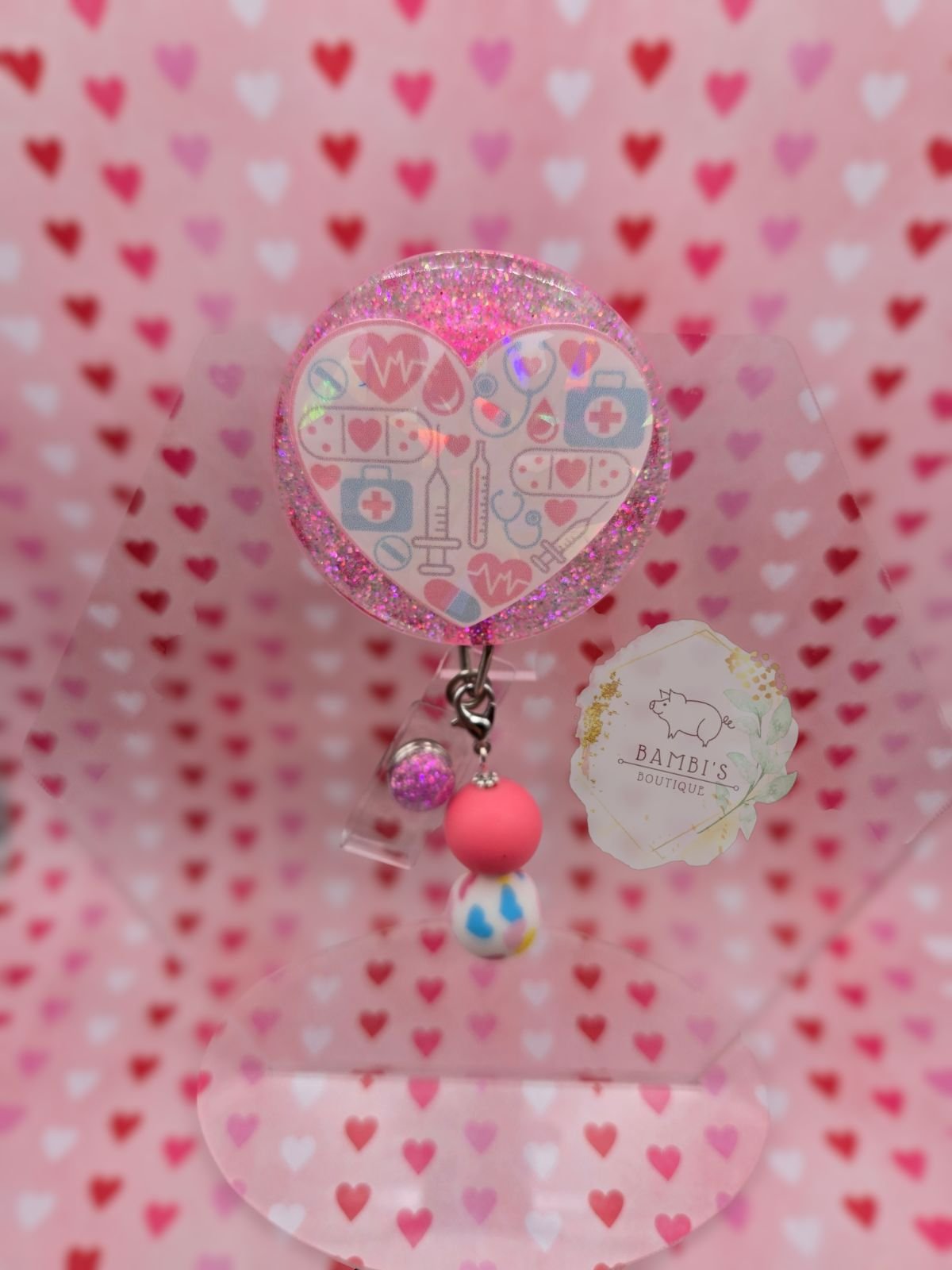 Heartfelt Nurse Badge Reel
