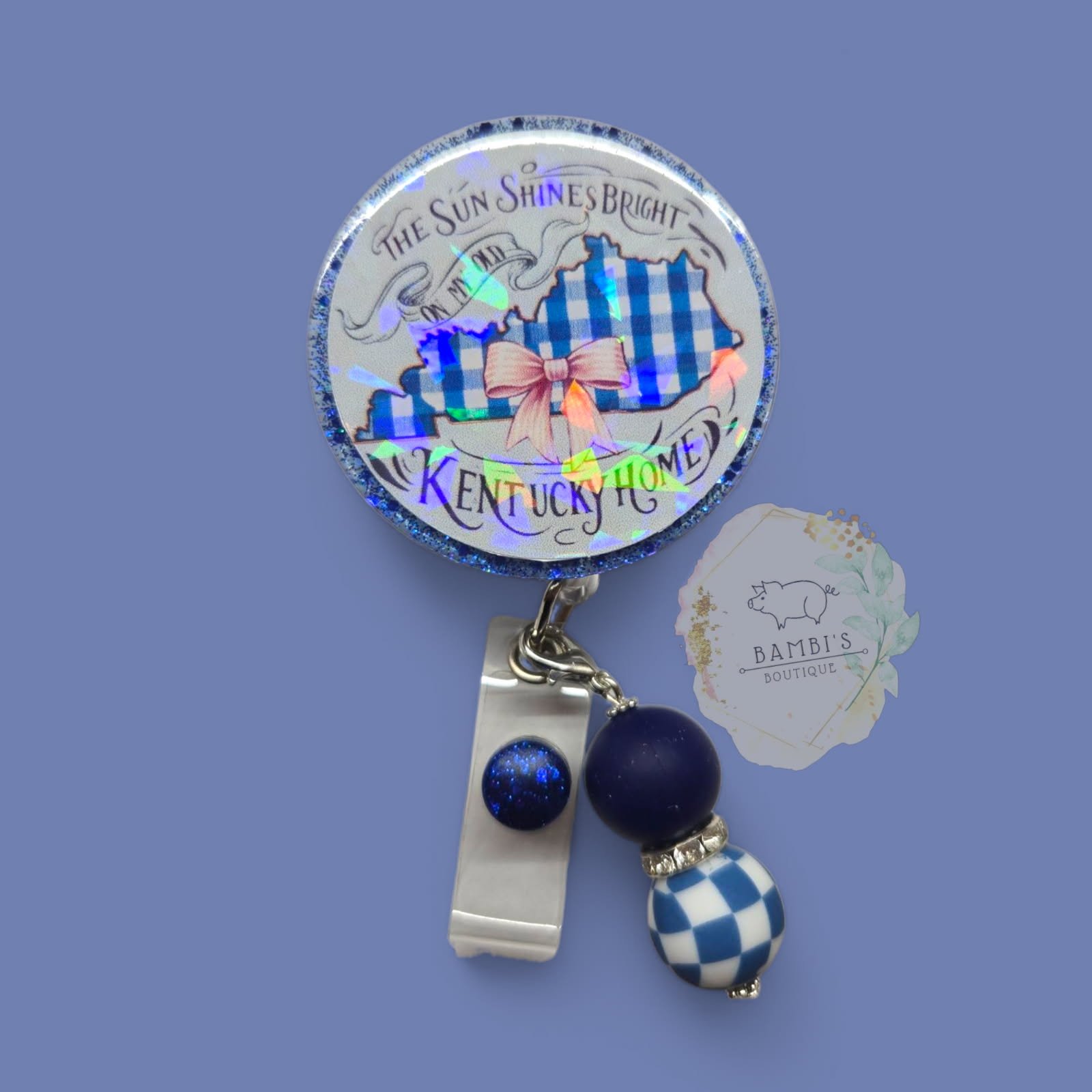 "Kentucky Home" Badge Reel - A Piece of the Bluegrass State for Your Everyday!