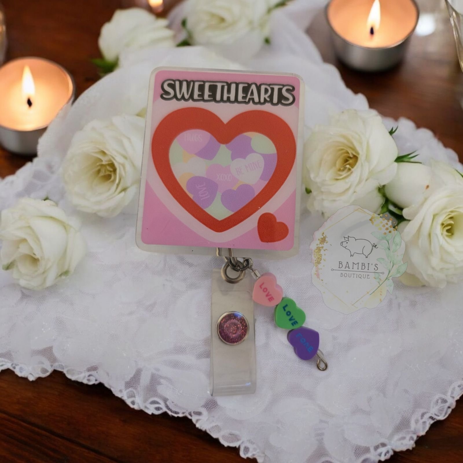 Sweethearts Candy Badge Reel
