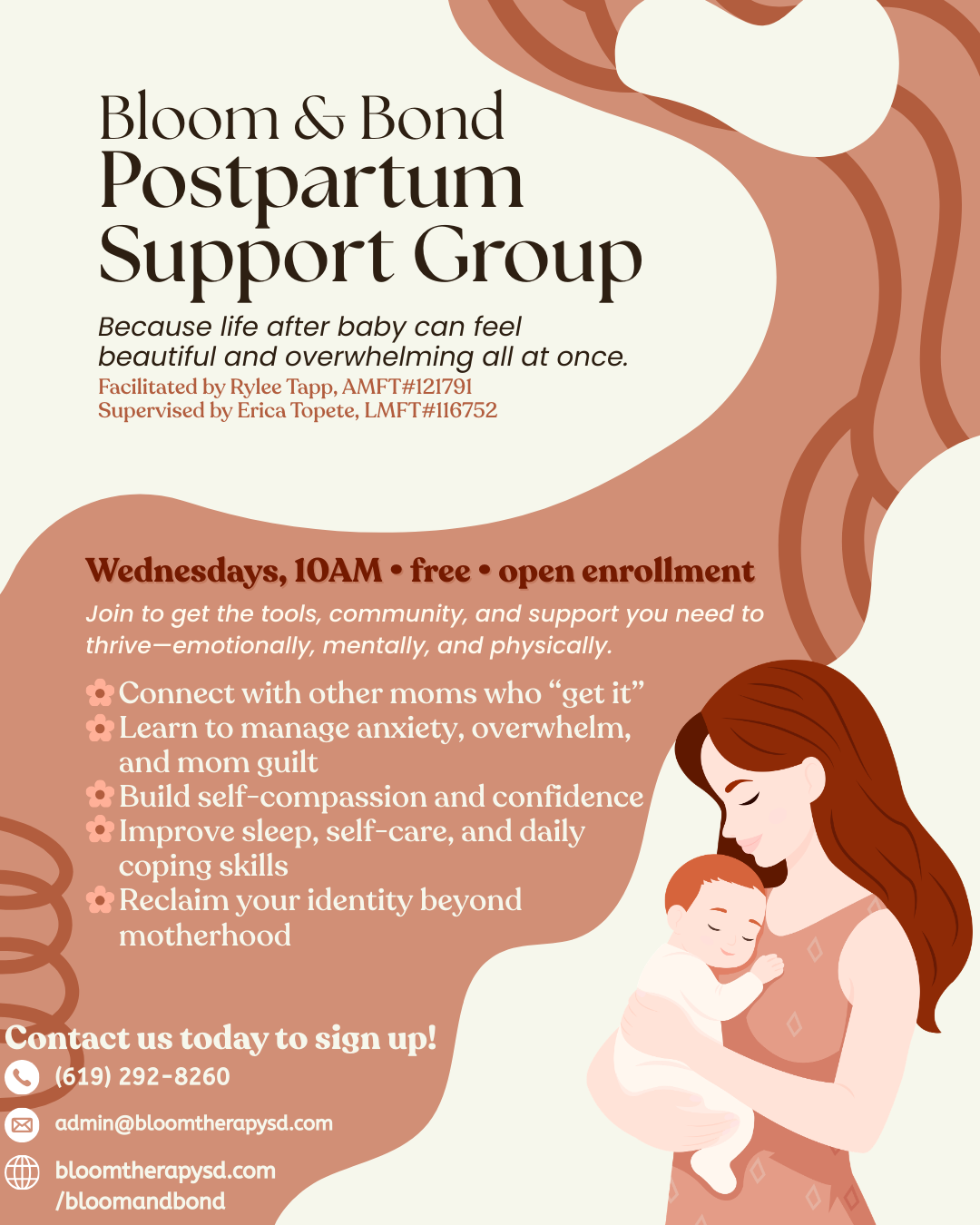 Bloom & Bond: Postpartum Support Group - San Diego, CA - Bloom Therapy