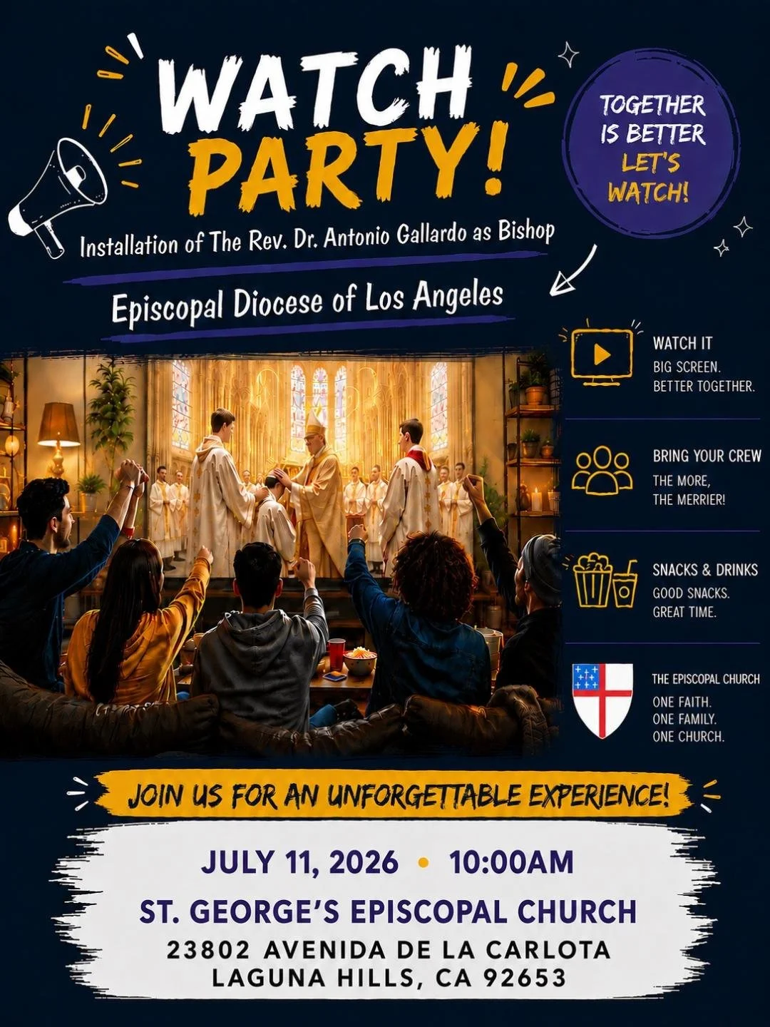 Deanery 10 Watch Party: The Ordination and Consecration of the 8th Bishop of Los Angeles