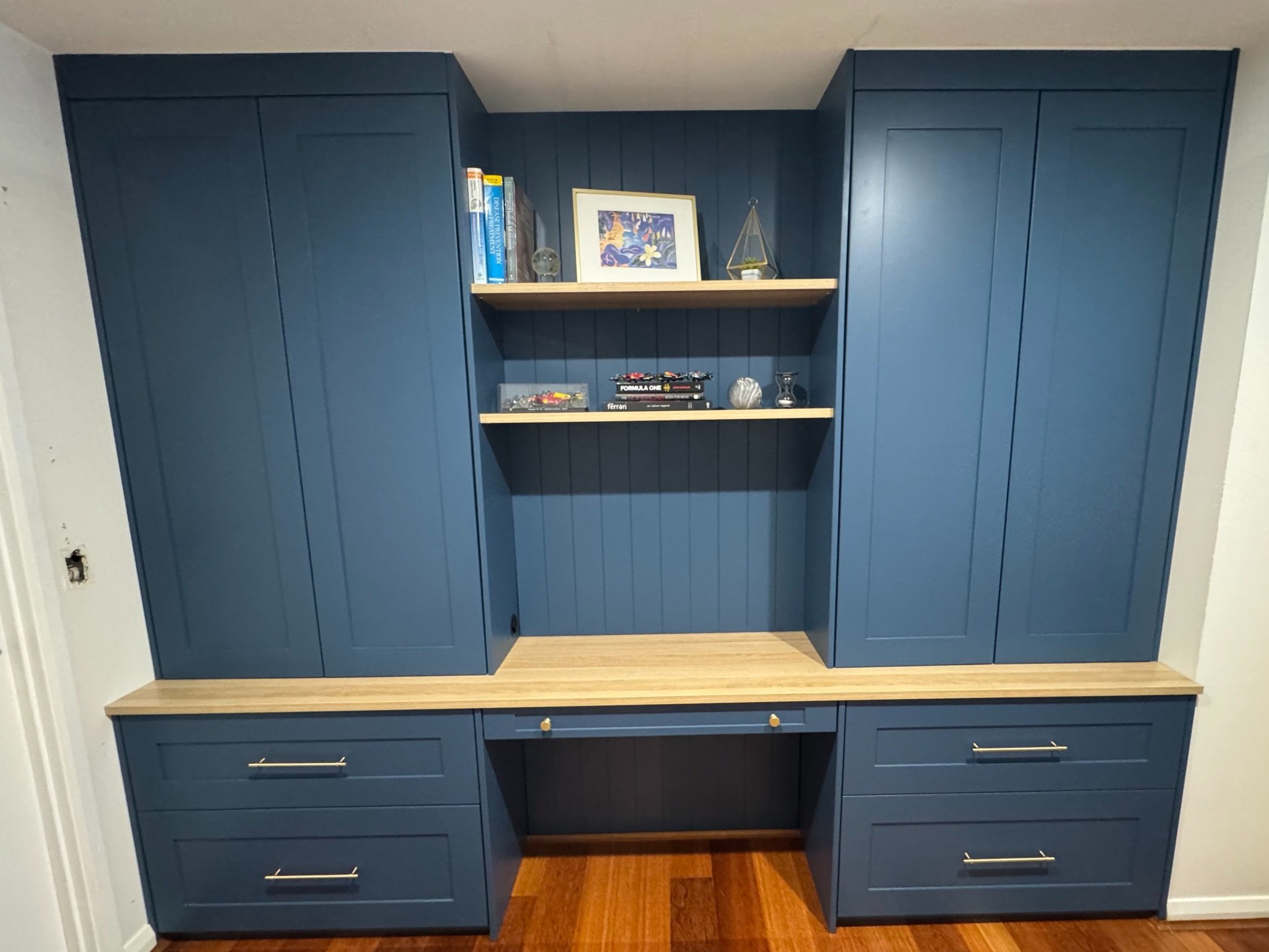 Painted - Home office Cabinets in Shaker Style