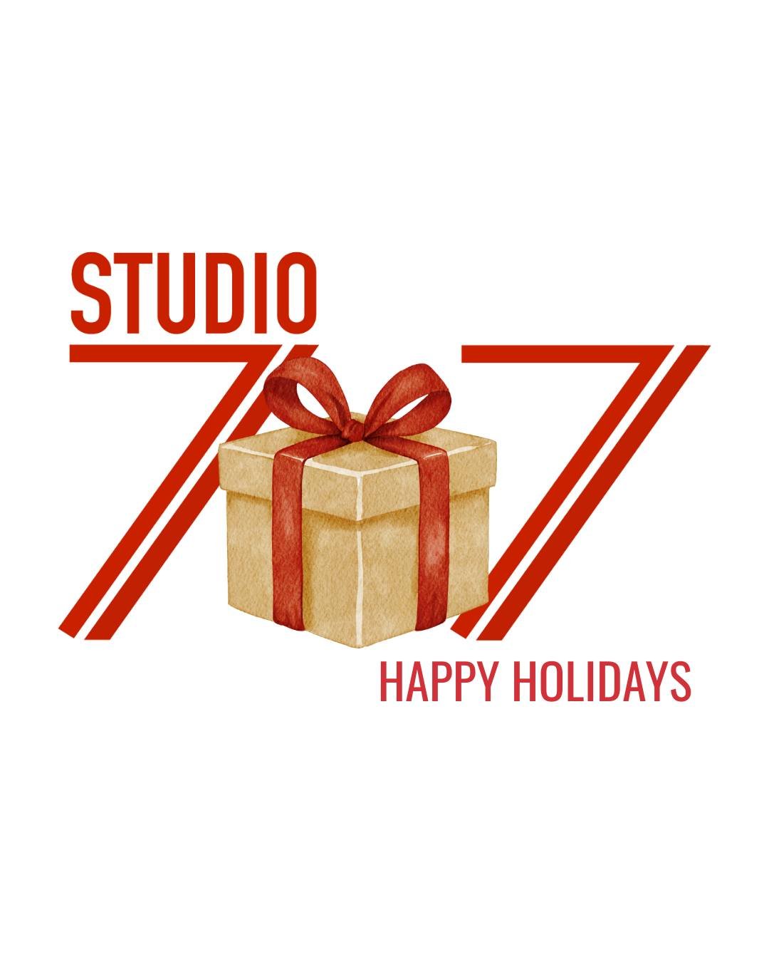 Wishing you a joyful holiday season filled with peace, gratitude, and a little well-earned rest.
Happy Holidays from all of us at Studio 707!