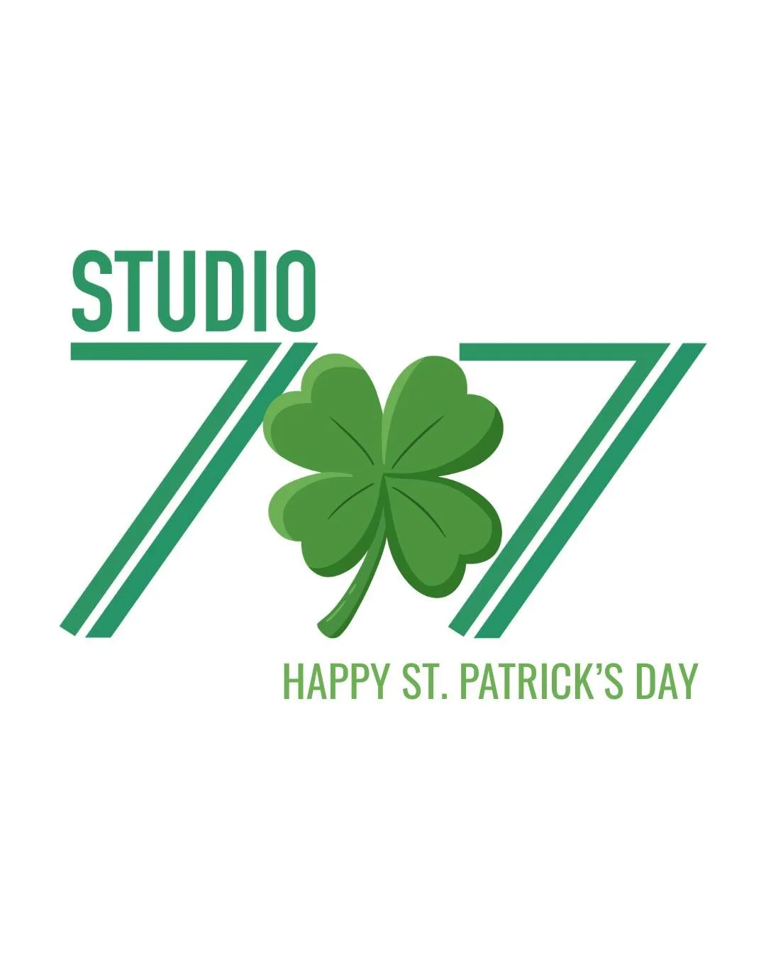 A little luck, a little green, and a whole lot of good energy. Happy St. Patrick&rsquo;s Day from Studio 707.
