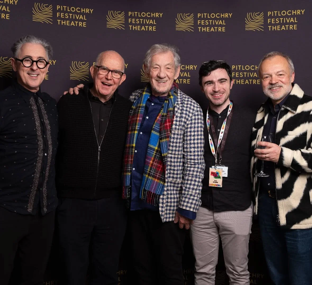 After we took this photo, I turned to Graham Norton and told him "it's a lifelong dream of mine to sit on your sofa" and he replied:

"Work Harder" 🤣

To which I replied: "I literally just directed Ian McKellen" pointin