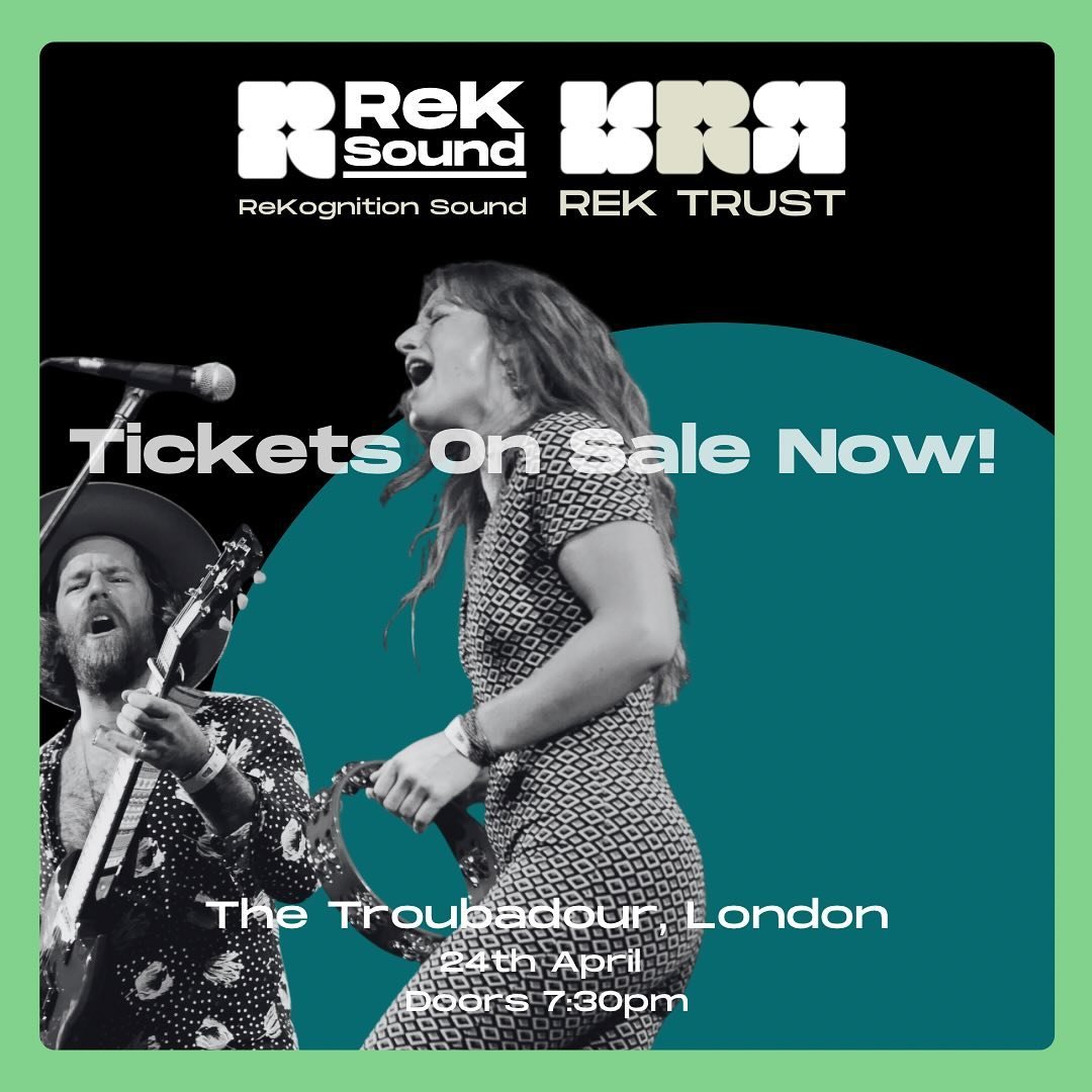 Join us at the @troubadourlondon on 24th April&nbsp;to support our Rek artists! Doors at 19.30. We look forward to seeing you there!🖤