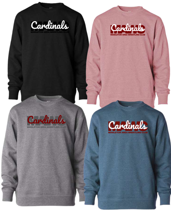 MAWC with Cardinal Script Crew Neck (Youth)