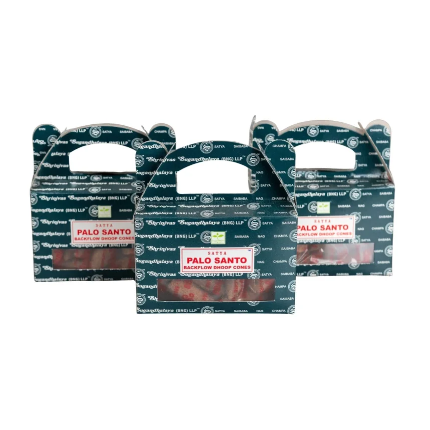 Satya Backflow Incense Cones-Palo Santo.webp