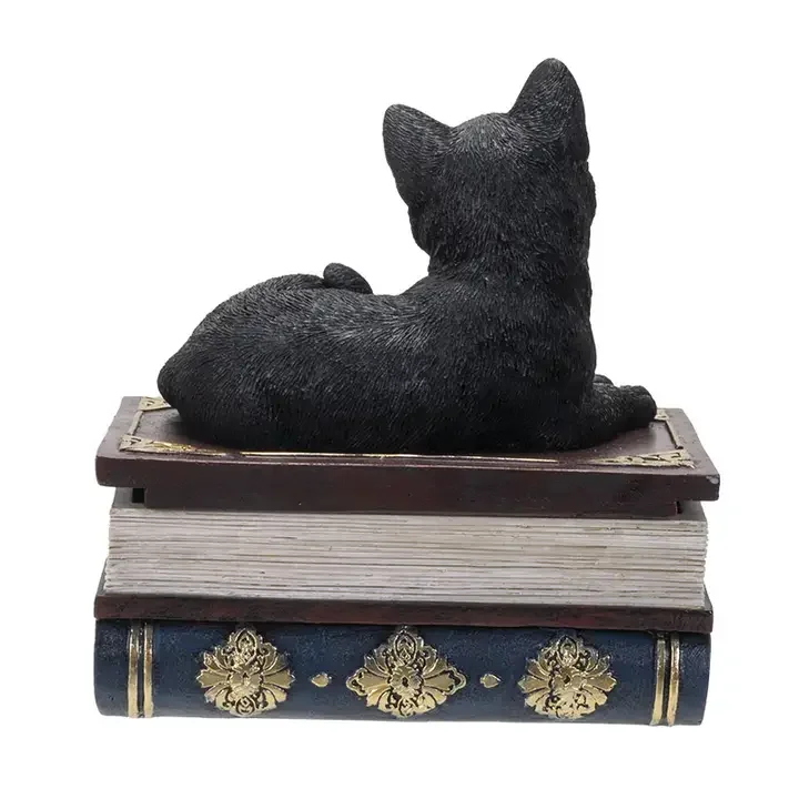 Black Cat on Books Keepsake Box-II.webp