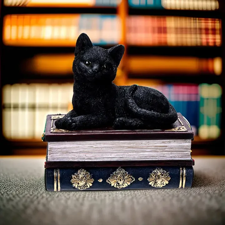 Black Cat on Books Keepsake Box-IIIIII.webp