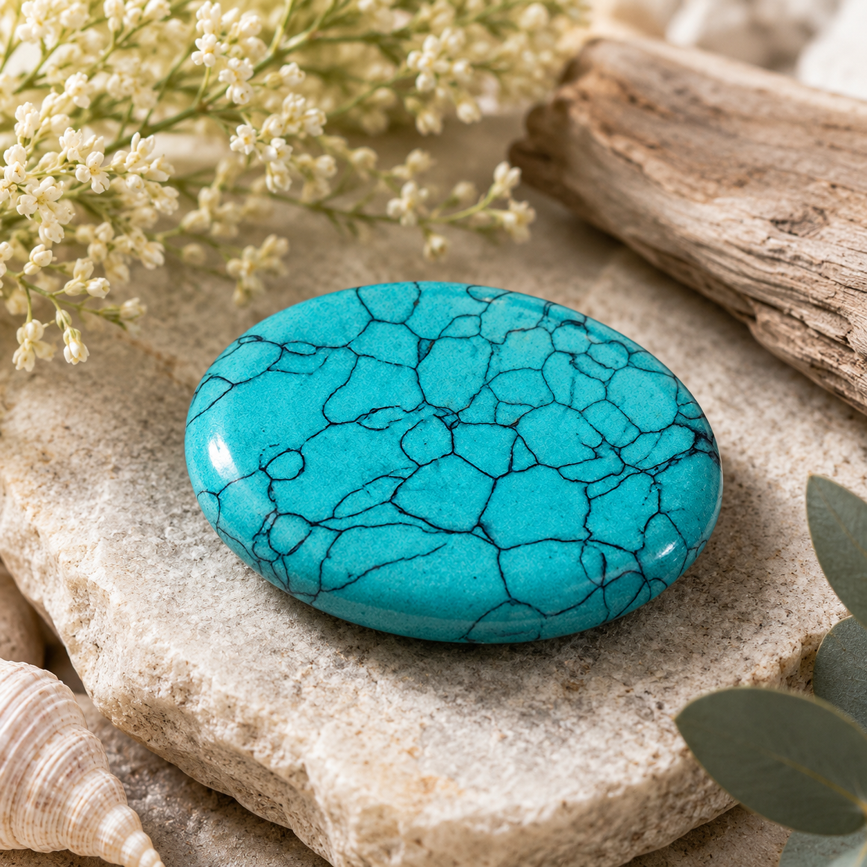 Turquenite Thumb Stone