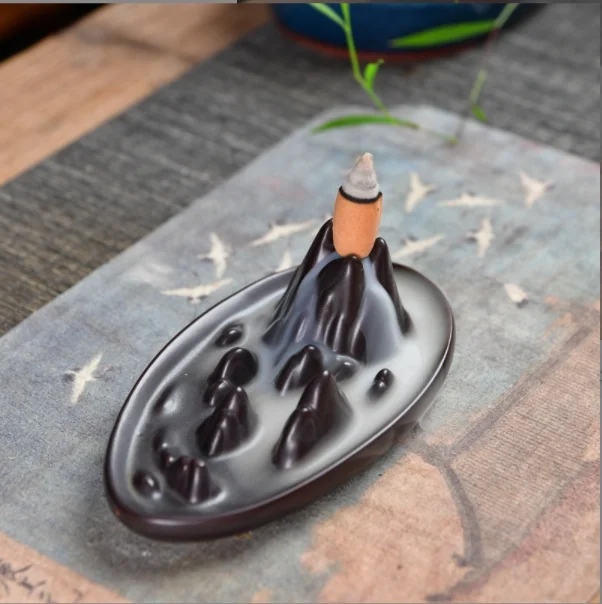 Ceramic Backflow Incense Burner-Mountain Peak-II.webp