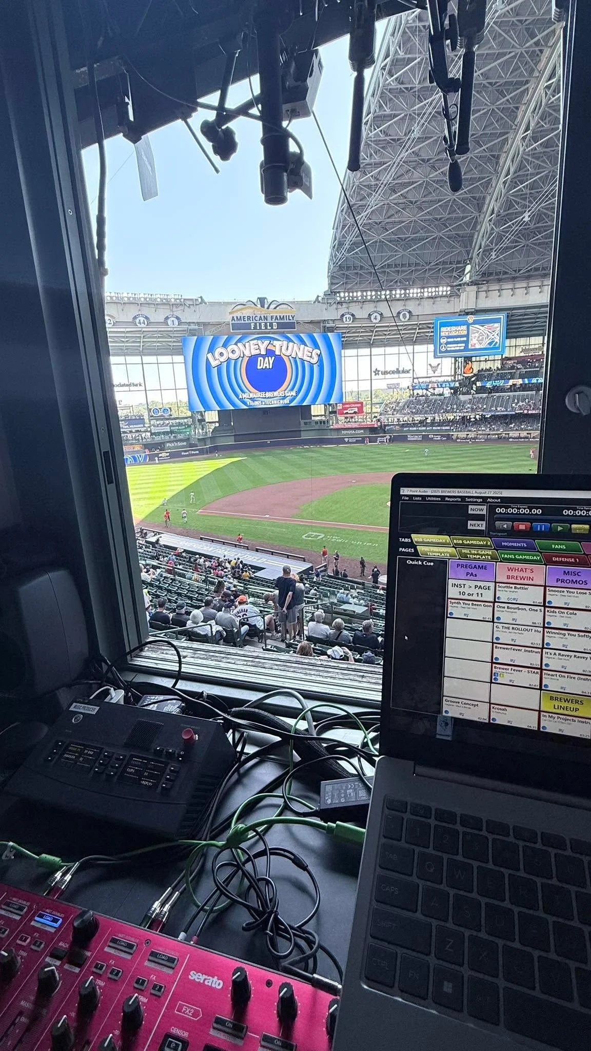 It’s Looney Toons Day here at AmFam. Looking for brooms!! #ThisIsMyCrew