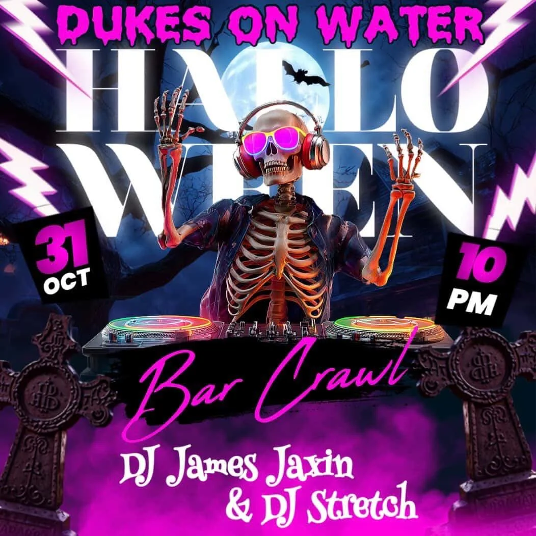 Celebrating Halloween tonight with my people at Dukes On Water / Varsity tonight with my man Alex Clincy. We&rsquo;re kicking things off at 7PM for the Bar Crawl. Pull up!!