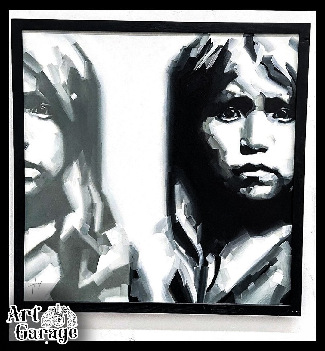 The Art Garage has a few pieces by artist Henry Blonde. In his medium to large-scale portrait and figurative paintings, Henry Blond highlights the intricate complexities present in the ordinary moments of life, reimagining and placing them firmly cen
