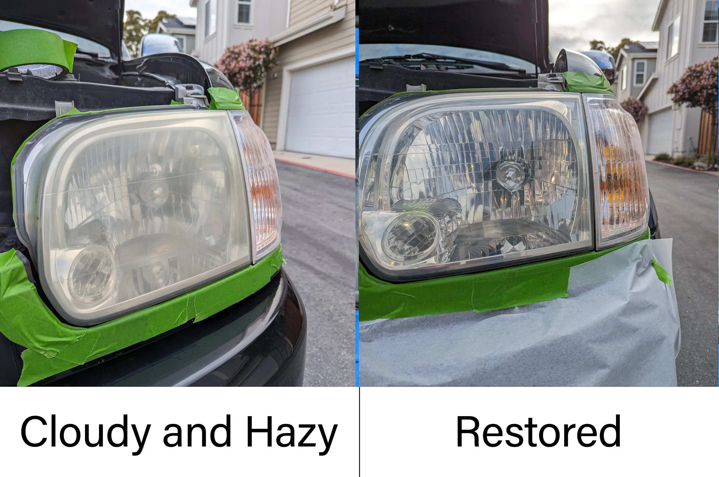 Toyota Tundra Headlight Restoration Santa Cruz, California