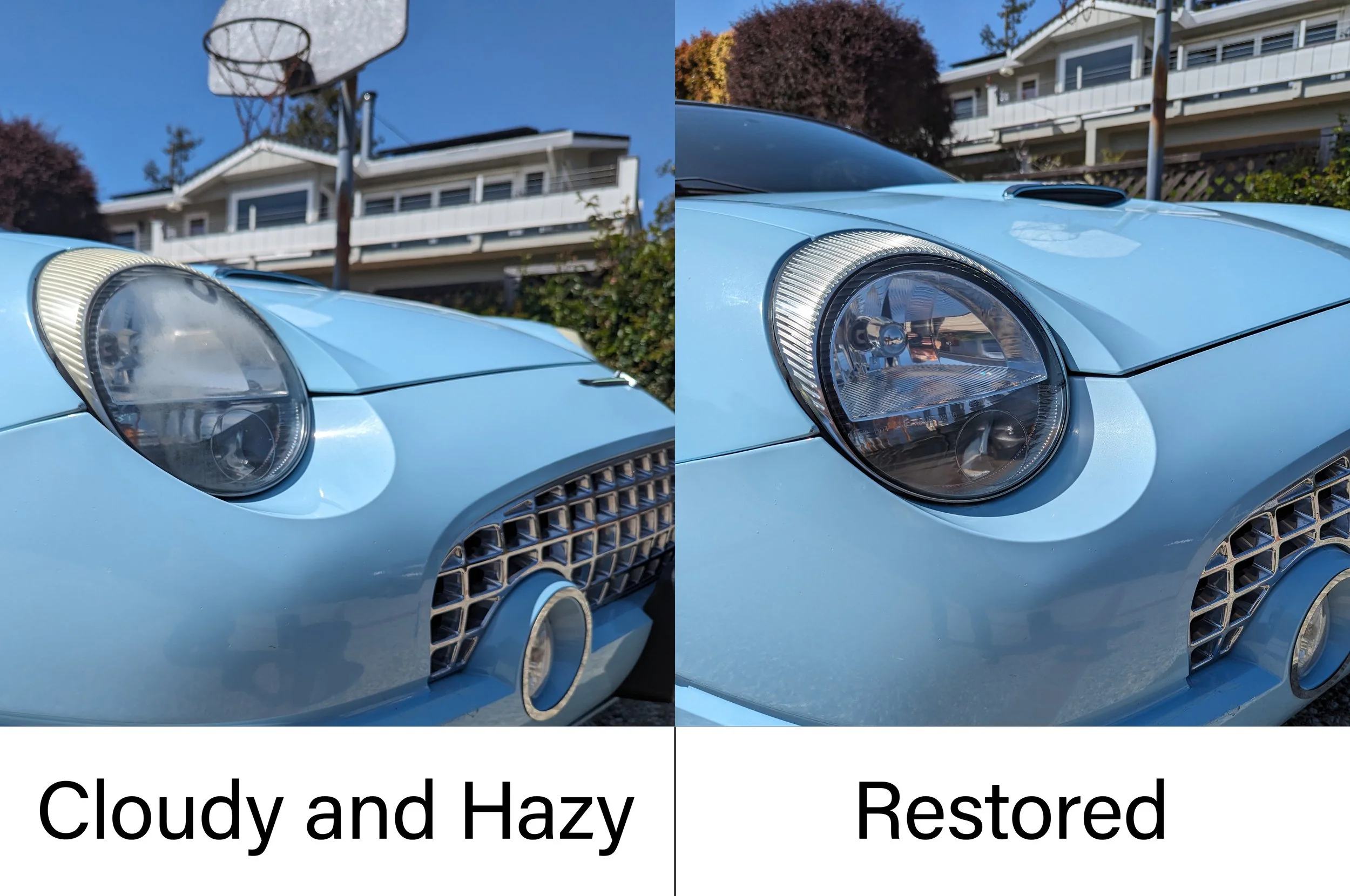2003 Ford Thunderbird Headlight Restoration