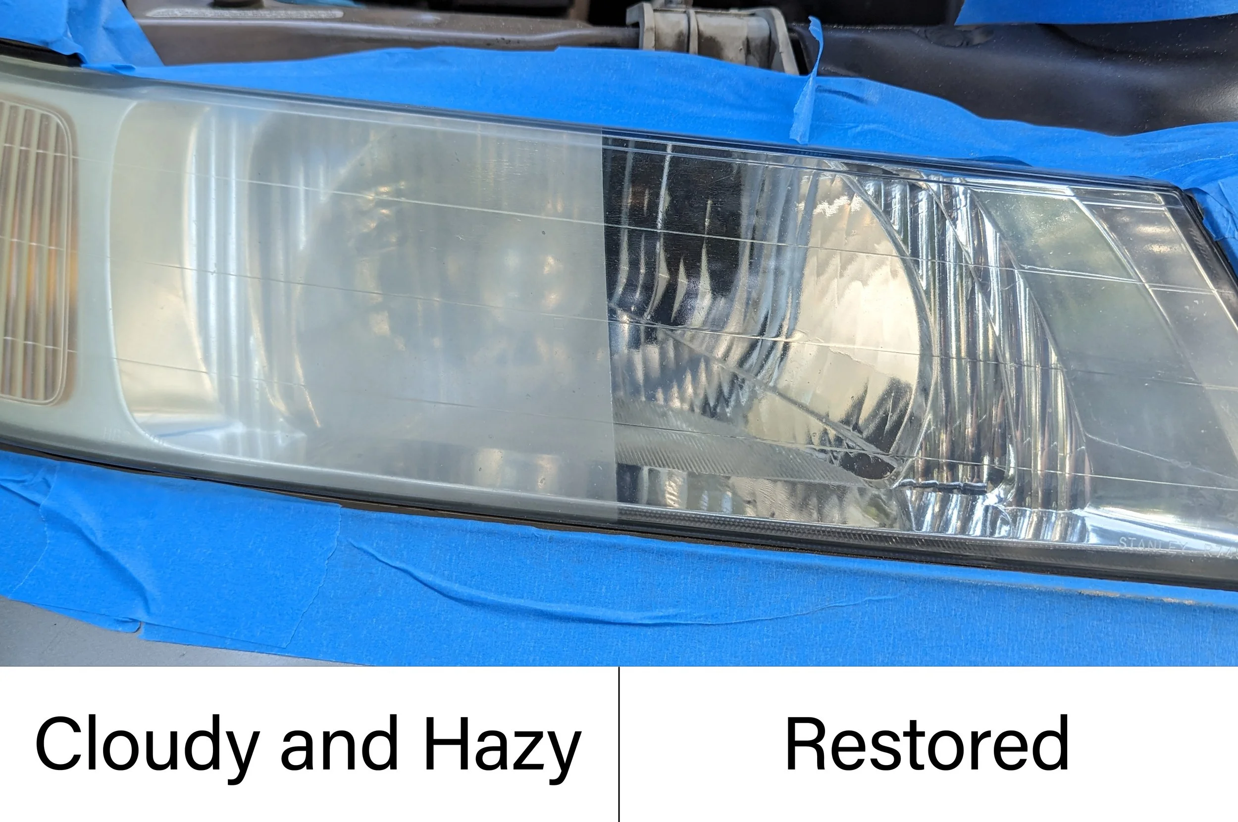 Headlight Restoration of a Honda Odyssey in Santa Cruz, California