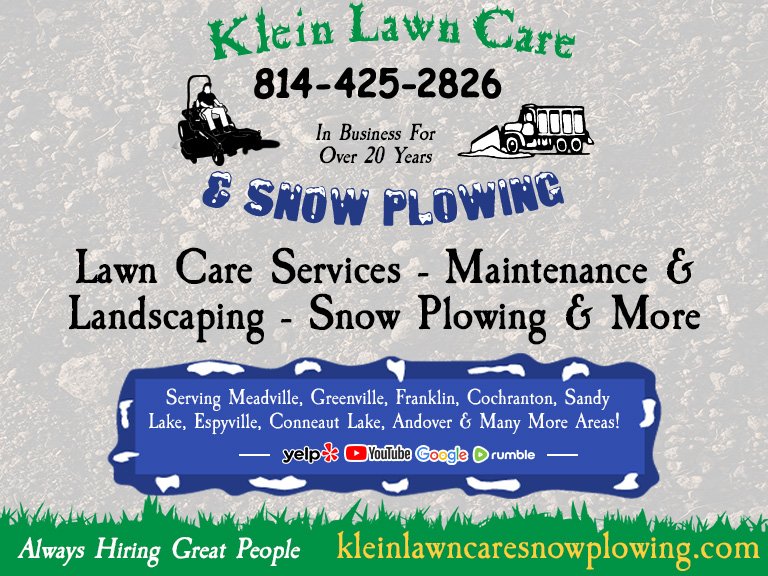 Meadville Lawn Care &amp; Snow Plowing 
