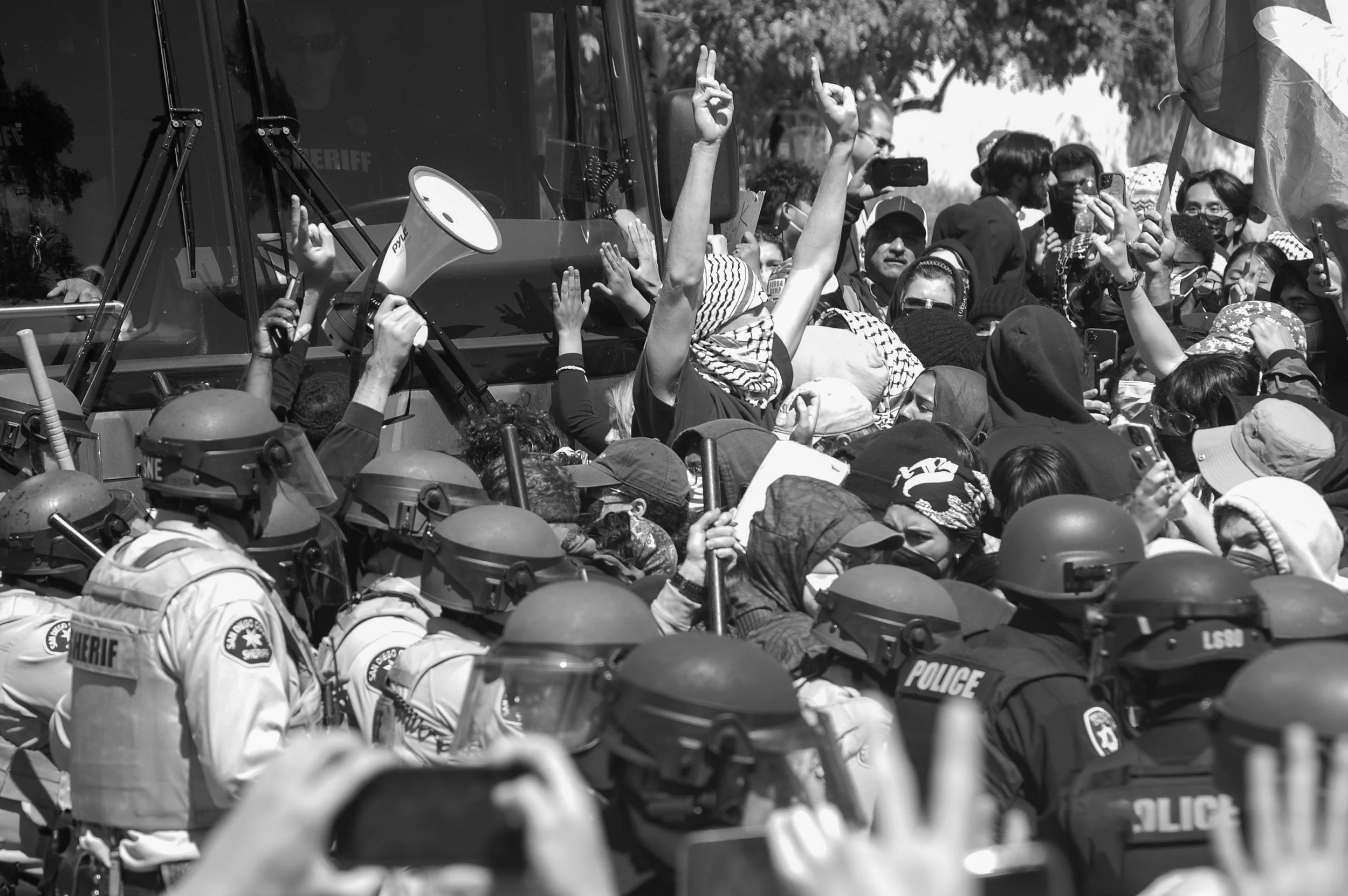 The Triton - Clearing of the UCSD Gaza Solidarity Encampment Photo Essay