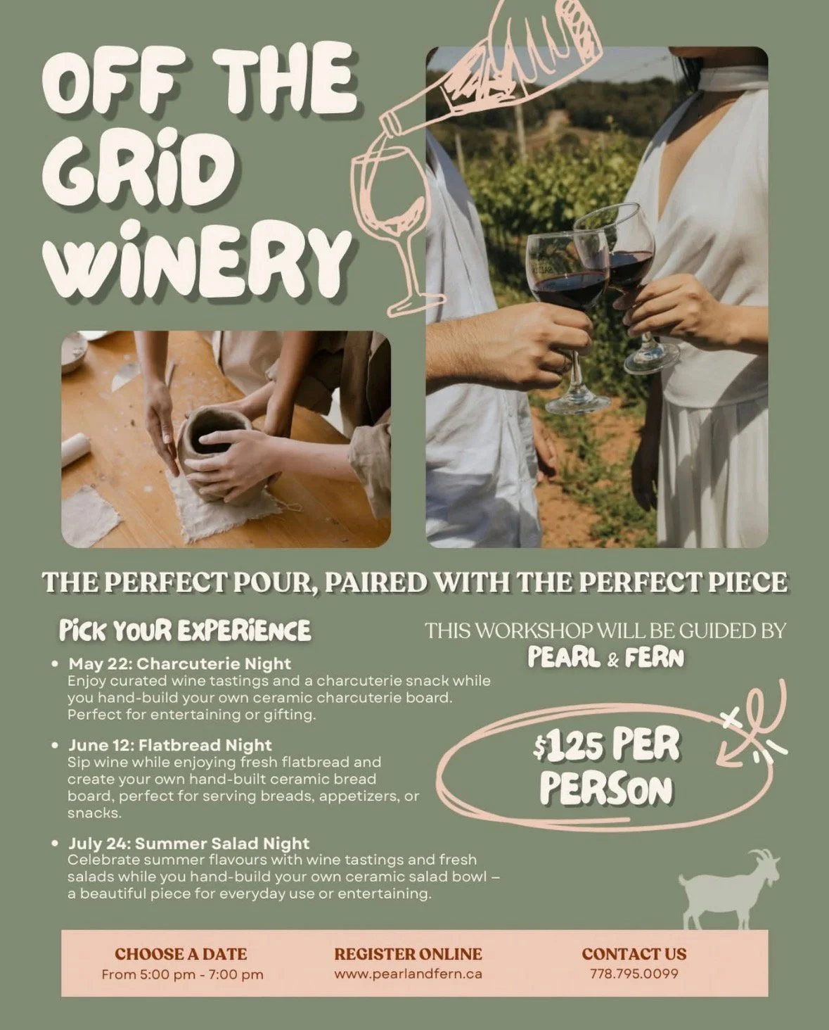 Pottery in the Vineyard at Off the Grid